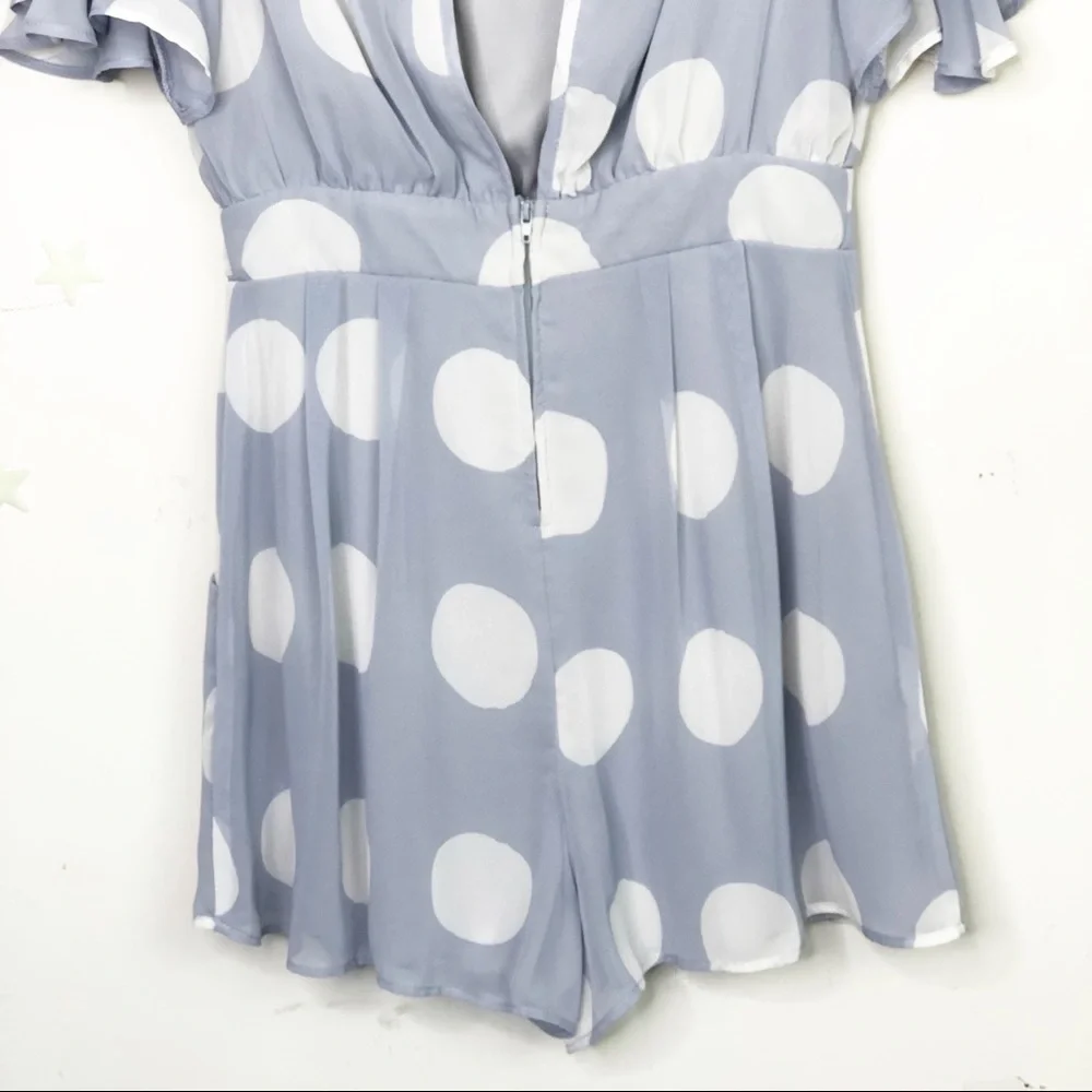MYSTIC lavender spotted romper